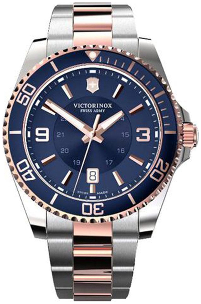 Victorinox Herrklocka 241950 Maverick Blå/Roséguldstonat stål Ø43 - Victorinox