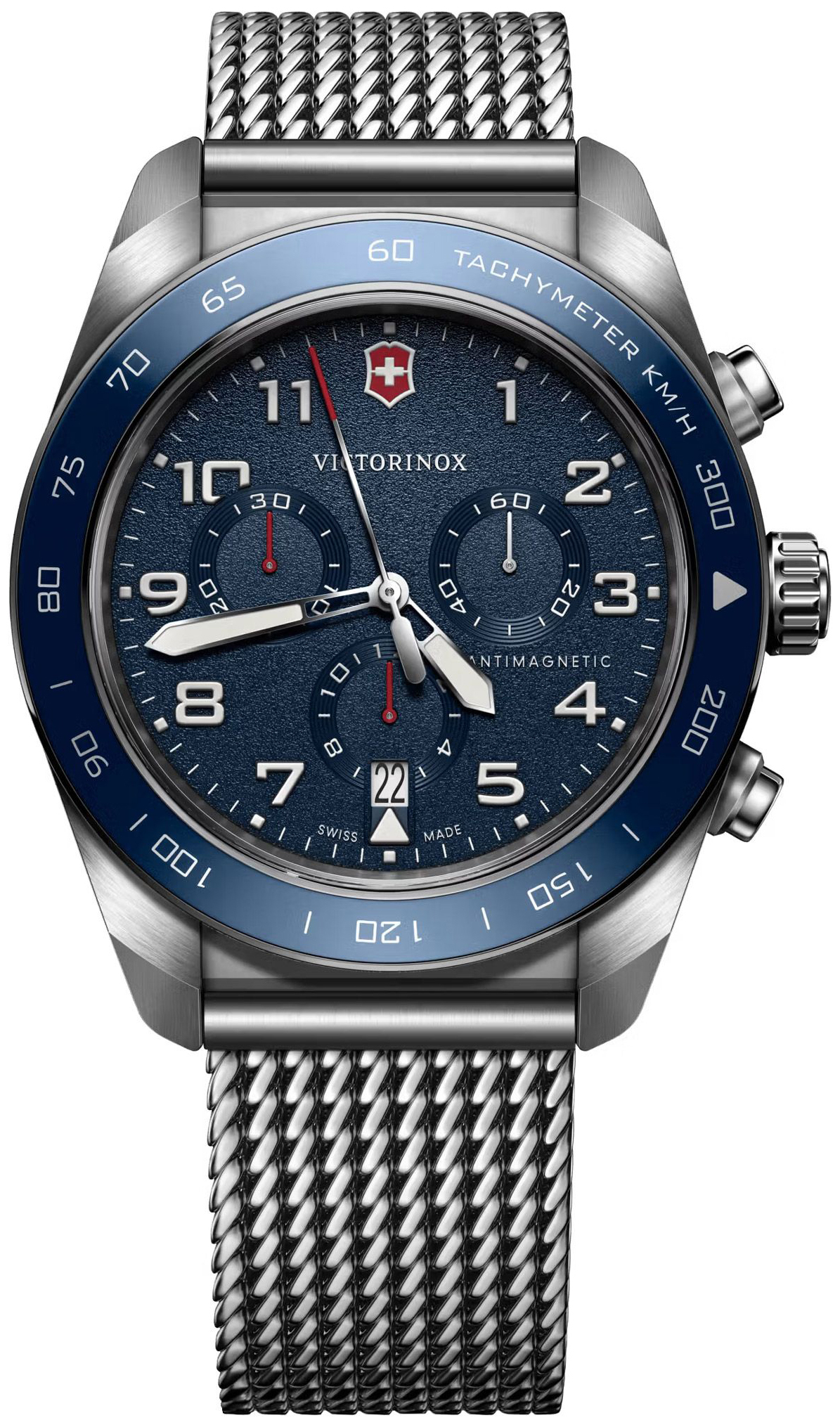 Victorinox Herrklocka 242049 Swiss Army Blå/Stål Ø42 mm