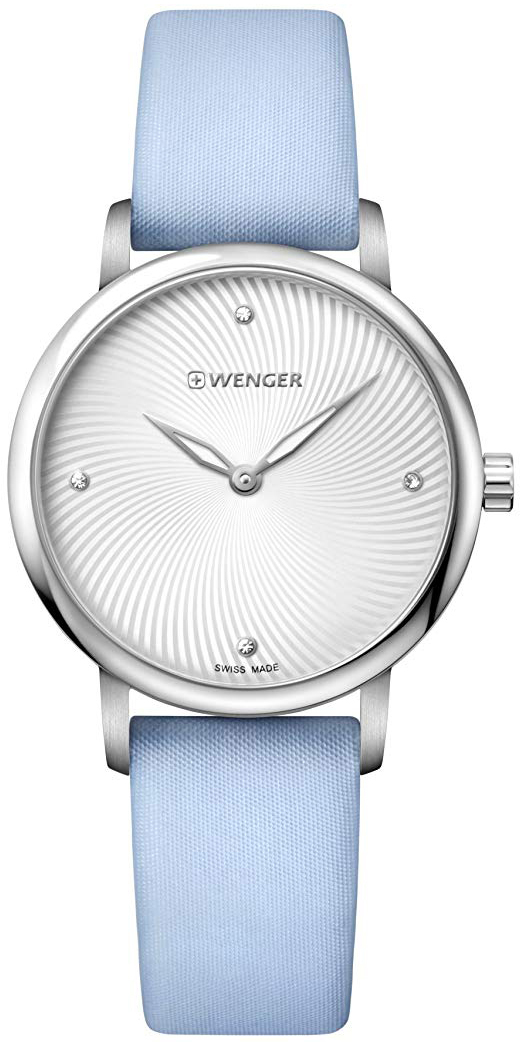 Wenger Damklocka 01.1721.108 Silverfärgad/Gummi Ø35 mm