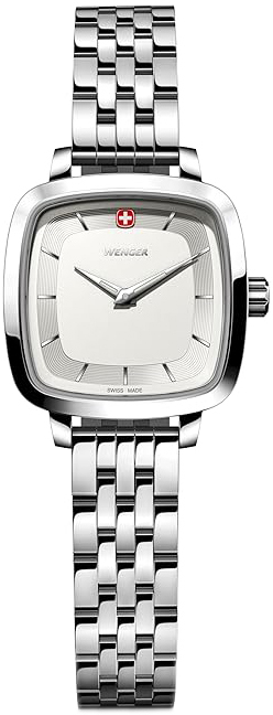 Wenger Damklocka 01.1911.101 Vintage Silverfärgad/Stål