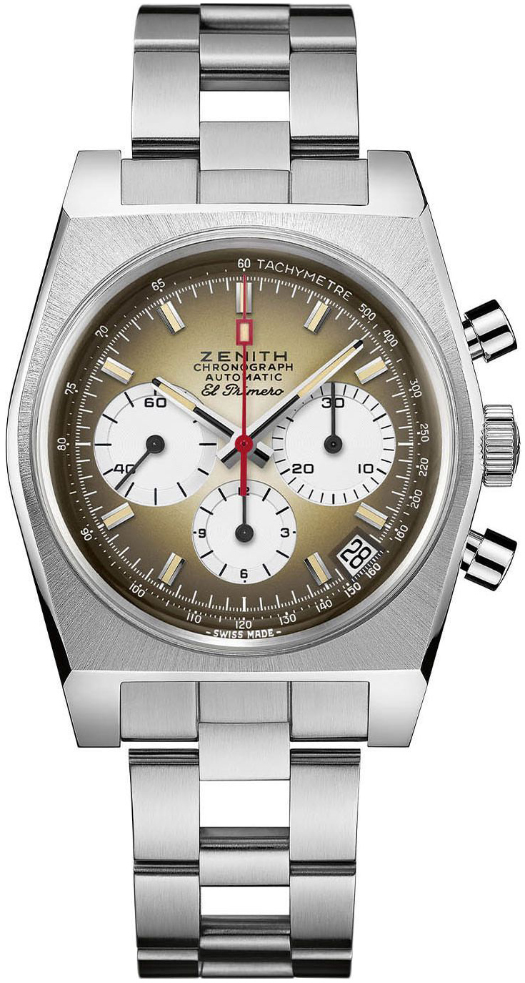 Zenith Herrklocka 03.A384.400-385.M385 El Primero Brun/Stål Ø37 mm - Zenith