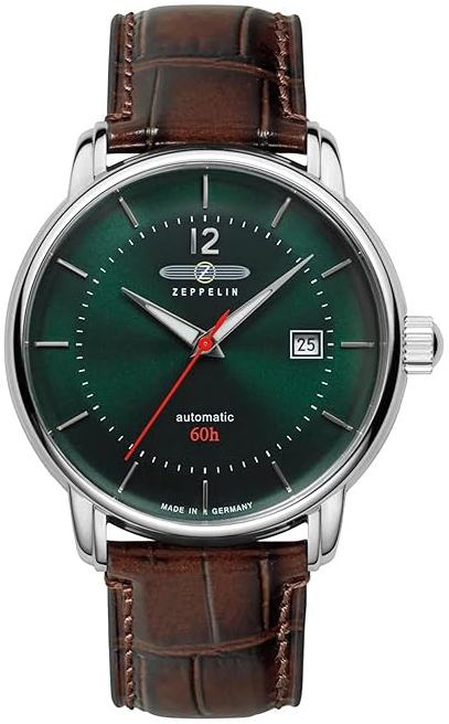 Zeppelin Herrklocka 81604 Bodensee Grön/Läder Ø41 mm - Zeppelin
